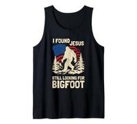 Ho Trovato Gesù Che stava Ancora cercando Bigfoot Funny Faith Design Canotta