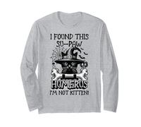 Ho Trovato Questo Omero su-Paw I'm Not Kitten - Cat Halloween Maglia a Manica