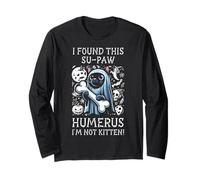 Ho Trovato Questo Omero su-Paw I'm Not Kitten - Cat Halloween Maglia a Manica