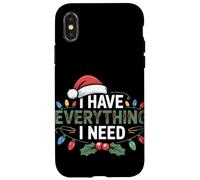 Ho tutto ciò di cui ho bisogno Sweet Couple Christmas Custodia per iPhone X/XS