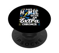 Ho un amico con una corrispondenza extra della sindrome di Chromie Down PopSockets PopGrip Adesivo