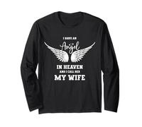 Ho Un Angelo in Paradiso e la chiamo My Wife Memorial Maglia a Manica