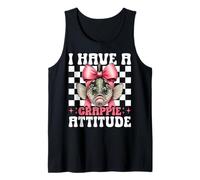 Ho Un atteggiamento Crappie Pesce Crappie Pesca Ragazza Coquette Canotta