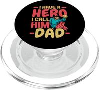 Ho un eroe Lo chiamo papà Miglior papà di sempre Festa del papà PopSockets PopGrip per MagSafe