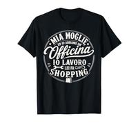Ho Un Laboratorio in Cui Lavoro Lei Fa Shopping Divertente Maglietta