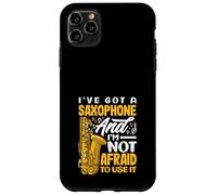 Ho un sassofono che non ha paura di usarlo Sassofono divertente Custodia per iPhone 11 Pro Max