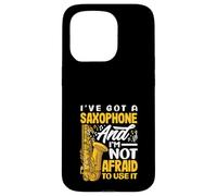 Ho un sassofono che non ha paura di usarlo Sassofono divertente Custodia per iPhone 15 Pro