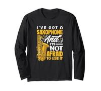 Ho Un Sassofono Che Non ha Paura di usarlo Sassofono Divertente Maglia a Manica