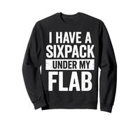 Ho un Sixpack sotto la mia bandiera Funny Dad Bod Felpa