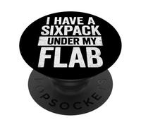 Ho un Sixpack sotto la mia bandiera Funny Dad Bod PopSockets PopGrip Adesivo