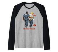 Ho Un Sogno Polizia arresta Trump Anti protesta Maglia con Maniche Raglan