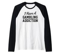 Ho Una dipendenza dal Gioco D'Azzardo Scommesse Sportive Puntello Parlay Scommesse Maglia con Maniche Raglan