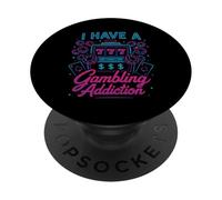 Ho una dipendenza dal gioco d'azzardo Sport Scommesse Parlay Poker Aiuto PopSockets PopGrip Adesivo