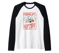 Ho una licenza per sollevare l'operatore del carrello elevatore Maglia con Maniche Raglan