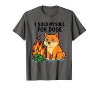 Ho venduto la mia anima per Doge Divertente Crypto Meme Dogecoin Shiba Inu Maglietta