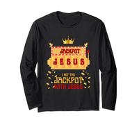 Ho vinto il jackpot con il vincitore della slot machine Jesus Christian Maglia a Manica