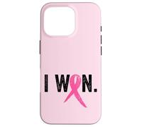 Ho vinto il sopravvissuto al cancro al seno, consapevolezza del cancro al seno Custodia per iPhone 16 Pro