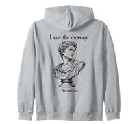 Ho Visto Il Messaggio Avoidicus filosofia Umorismo Busto Romano Felpa con Cappuccio