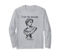 Ho Visto Il Messaggio Avoidicus filosofia Umorismo Busto Romano Maglia a Manica