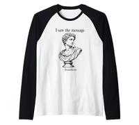 Ho Visto Il Messaggio Avoidicus filosofia Umorismo Busto Romano Maglia con Maniche Raglan