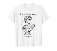 Ho Visto Il Messaggio Avoidicus filosofia Umorismo Busto Romano Maglietta