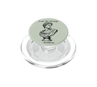 Ho visto il messaggio Avoidicus filosofia umorismo busto romano PopSockets PopGrip per MagSafe