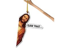 Ho Visto Quel Segno Di Gesù | Divertente Ornamento Di Gesù Decorazione Acrilica 2D | Decorazione Per Albero Di Natale E Ciondolo Da Appendere | Regalo Religioso Per Donne, Uomini, Amici, Colleghi, Mam