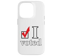 Ho votato Check Mark Big Custodia per iPhone 14 Pro