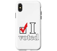 Ho votato Check Mark Big Custodia per iPhone X/XS