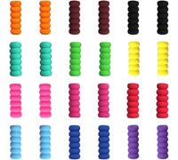 HoAhaMay 24 portapenne in gommapiuma, portapenne, portapenne, portapenne, portapenne in spugna, supporto ergonomico, adatto per bambini, studenti e adulti (12 colori)