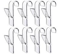 HoAhaMay 8 pezzi Heater Hook Bagno Hook Asciugamano Riscaldatore Accappatoio Hanger Asciugamano Bagno Trasparente Plastica Salvaspazio Dissipatore di Calore Standard Hook Asciugamano Riscaldatore