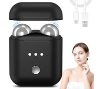 MicroCurrent Face Lifter, Massaggiatore viso elettrico lifting e Collo Per La Cura Della di Bellezza, massaggio viso dispositivo con 3 modalità di intensità, Massager viso Ricaricabile USB (Nero)