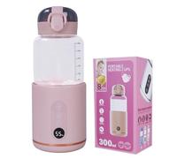 Hoapin Scaldabiberon Portatile 300 ML, Scalda Biberon Portatile Senza Fili, Ricaricati Tramite USB, Scaldabagno Elettrico per Un amico di Viaggio