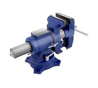 HOARLICN Morsa grande da 125 mm, girevole a 360°, 5 pollici, morsa parallela con fori di fissaggio, maniglie per levigatrici piatte, fresatrici