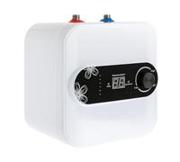 HOARLICN Scaldacqua elettrico istantaneo, 1500 W, 220 V, con valvola di scarico di sicurezza, tempo di riscaldamento: 15 - 30 minuti, design di scarico superiore, bassa pressione dell'acqua, avvio