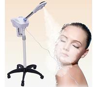HOARLICN Vapore facciale 2 in 1, Ozono Spa, vaporizzatore viso 750 W Viso Steamer 750 W Viso Steamer 360 Gradi Girevole Vapore Viso Regolabile In Altezza Su Ruote