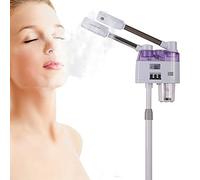 HOARLICN Vaporizzatore viso 2 in 1, vaporizzatore ad ozono caldo e freddo, 800 W, doppio tubo facciale, 360 gradi, per centri di gestione della pelle, fitness club