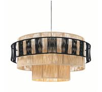 HOAYCNYJ Lampada A Sospensione In Stile Rustico Nordico, Lampadario Creativo In Corda Di Canapa, Luci Sospese Per Soggiorno Con Attacco E26, Apparecchi Di Illuminazione Da Soffitto Per Camera Retrò