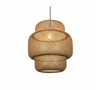 HOAYCNYJ Lampadario A Sospensione In Bambù Intrecciato, Lampadario A Lanterna In Bambù Intrecciato A Mano, Apparecchi Di Illuminazione Per Sala Da Pranzo Europea, Lampada A Sospensione Da Soffitto