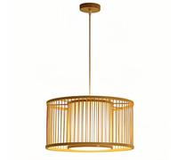 HOAYCNYJ Lampadario Giapponese In Bambù, Lampadario A Cestello Boho Regolabile A Una Luce, Lampada A Sospensione Intrecciata, Apparecchio Di Illuminazione Moderno E Minimalista, Plafoniere Per Camera