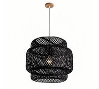 HOAYCNYJ Lampadario Nordico In Bambù Intrecciato, Lampada A Sospensione In Stile Pastorale In Bambù, Paralume Semplice E Creativo Per Lanterna B&B, Lampada A Sospensione Da Soffitto Per Camera Da Lett