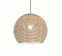 HOAYCNYJ Lampadario Semplice In Rattan Per Soggiorno, Camera Da Letto E Studio, Lampada A Sospensione Decorativa, Lampada A Sospensione Rotonda Nordica Minimalista, Apparecchi Di Illuminazione Soffitt