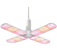 Hobaca 48W 100W 480W LED Plant Lampada, Full Spectrum Plant Light, Achtum Lampada simile alla luce solare per piante da interno Serra piante idroponiche e ortaggi Piante (48W 240LEDS)