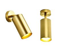 Hobaca GU10 Faretto LED Moderno oro Faretto da Incasso a Soffitto Plafoniera per Bagno Camera da Letto Specchio Applique da Parete Illuminazione Lettura Immagine Luce Soggiorno Display Focus Luce