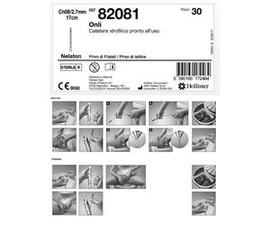 Hobama CATETERE IDROFILO INTERMITTENTE ONLI PRONTO ALL'USO 17 CM CH8 30 PEZZI