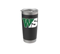 Hobart & William Smith Colleges William Smith Herons WS Logo Bicchiere termico in acciaio inox doppia parete