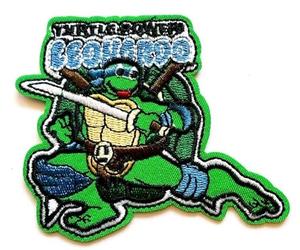 Hobbies and patch toppa termoadesiva Leonardo tartarughe ninja mutante cartone animato da stirare o cucire decorazione zaino felpa maglia borsa giacca jeans grembiule