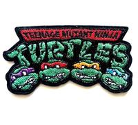 Hobbies and patch toppa termoadesiva logo tartarughe ninja mutanti cartone animato da stirare o cucire decorazione zaino felpa maglia borsa giacca jeans grembiule