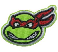 Hobbies and patch toppa termoadesiva Raffaell rosso tartarughe ninja testa mutante da stirare o cucire decorazione zaino felpa maglia borsa giacca jeans grembiule