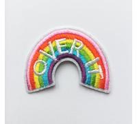 Hobbies and patch toppa termoadesiva ricamata arcobaleno pace cartone animato forma di pera da stirare o cucire decorazione zaino felpa maglia borsa giacca jeans grembiule bambino bambina